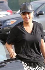 BLAC CHYNA Arrives at a Nail Salon in Los Angeles 01/28/2016