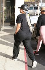 BLAC CHYNA Arrives at a Nail Salon in Los Angeles 01/28/2016