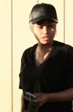 BLAC CHYNA Arrives at a Nail Salon in Los Angeles 01/28/2016