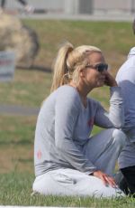 BRITNEY SPEARS and Her Brother Bryan at a Park in Los Angeles 01/23/2016