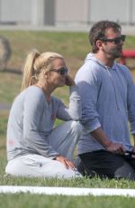 BRITNEY SPEARS and Her Brother Bryan at a Park in Los Angeles 01/23/2016