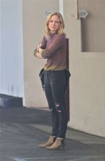 BRITTANY SNOW Waits for Her Car in Beverly Hills 01/28/2016