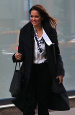 BROOKE BURKE Leaves SiriusXM Studio in New York 01/20/2016
