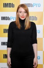 BRYCE DALLAS HOWARD at imdb Studio in Park City 01/25/2016
