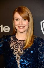 BRYCE DALLAS HOWARD at Instyle and Warner Bros. 2016 Golden Globe Awards Post-party in Beverly Hills 01/10/2016