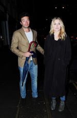 CAGGIE DUNLOP Arrives at Ivy Chelsea Garden in London 01/08/2016