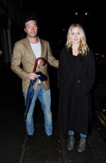 CAGGIE DUNLOP Arrives at Ivy Chelsea Garden in London 01/08/2016