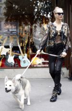 CARA DELEVINGNE at The Guitar Legend Store in Paris 01/26/2016