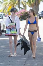 CARA DELEVINGNE in Bikini at a Beach in Barbados 01/01/2016
