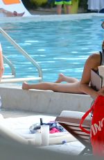CAROLINE FLACK at a Pool in Miami 01/02/2016