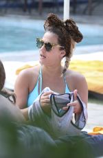 CAROLINE FLACK at a Pool in Miami 01/02/2016