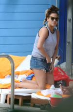 CAROLINE FLACK at a Pool in Miami 01/02/2016
