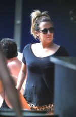 CAROLINE FLACK Relaxing at a Pool in Miami 01/04/2016
