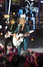 CARRIE UNDERWOOD Performs at Dick Clark’s New Year’s Rockin Eve with Ryan Seacrest 2016 in New York 12/31/2015