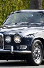CAT DEELEY Cruising Around in Beverly Hills in 1966 Jaguar 420