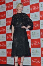CATE BLANCHETT at Stage Greeting for Carol in Tokyo 01/22/2016