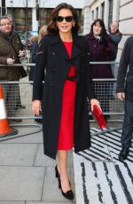 CATHERINE ZETA-JONES Arrives at BBC Radio 2 in London 01/28/2016