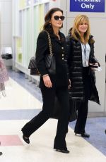 CATHERINE ZETA JONES at JFK Airport in Los Angeles 01/29/2016