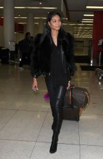 CHANEL IMAN at LAX Airport in Los Angeles 01/06/2016