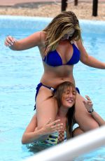 CHARLOTTE CROSBY and HOLLY HAGAN in Bikinis at a Pool in Cape Verde 01/21/2016