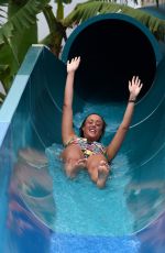 CHARLOTTE CROSBY and HOLLY HAGAN in Bikinis at a Pool in Cape Verde 01/21/2016
