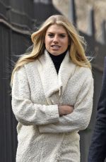 CHARLOTTE MCKINNEY on the Set of a Photoshoot in New York 01/14/2016