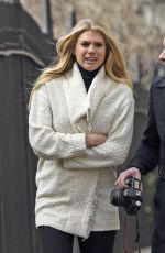 CHARLOTTE MCKINNEY on the Set of a Photoshoot in New York 01/14/2016
