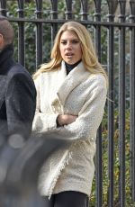 CHARLOTTE MCKINNEY on the Set of a Photoshoot in New York 01/14/2016