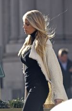 CHARLOTTE MCKINNEY on the Set of a Photoshoot in New York 01/14/2016