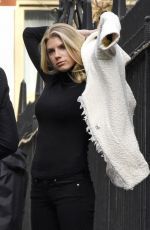 CHARLOTTE MCKINNEY on the Set of a Photoshoot in New York 01/14/2016