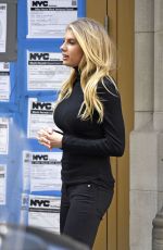 CHARLOTTE MCKINNEY on the Set of a Photoshoot in New York 01/14/2016