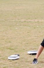CHLOE GOODMAN Working Out at a Park in London 01/03/2016