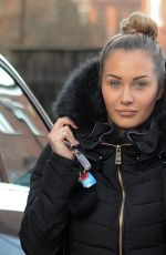 CHLOE GOOFMAN Arrives at Zest Hair Salon in Liverpool 01/09/2015