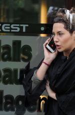 CHLOE GOOFMAN Arrives at Zest Hair Salon in Liverpool 01/09/2015