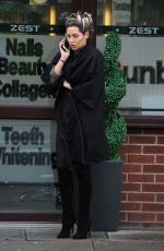 CHLOE GOOFMAN Arrives at Zest Hair Salon in Liverpool 01/09/2015