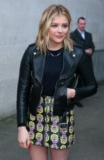 CHLOE MORETZ Arrives at BBC Radio One Studios in London 01/21/2016
