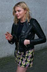 CHLOE MORETZ Arrives at BBC Radio One Studios in London 01/21/2016