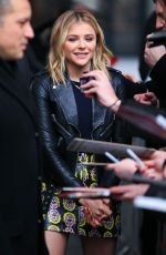 CHLOE MORETZ Arrives at BBC Radio One Studios in London 01/21/2016