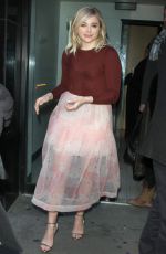 CHLOE MORETZ Arrives at Good Morning America 01/05/2016