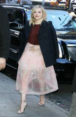 CHLOE MORETZ Arrives at Good Morning America 01/05/2016