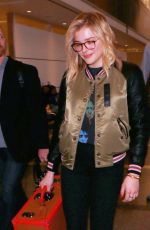CHLOE MORETZ Arrives at LAX Airport in Los Angeles 01/17/2016