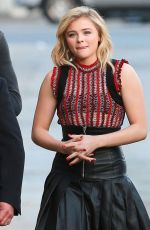 CHLOE MORETZ Arrives at Limmy Kimmel Live! in Hollywood 01/13/2016