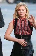 CHLOE MORETZ Arrives at Limmy Kimmel Live! in Hollywood 01/13/2016
