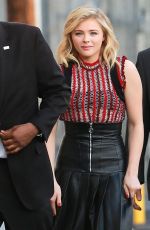 CHLOE MORETZ Arrives at Limmy Kimmel Live! in Hollywood 01/13/2016
