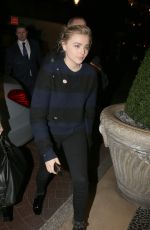 CHLOE MORETZ Arrives in London from Paris 01/20/2016