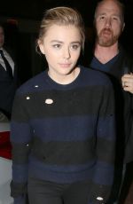 CHLOE MORETZ Arrives in London from Paris 01/20/2016