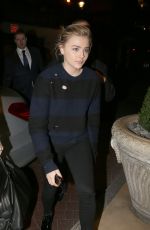 CHLOE MORETZ Arrives in London from Paris 01/20/2016