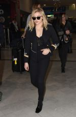 CHLOE MORETZ at Charles De Gaulle Airport in Paris 01/18/2016