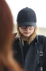 CHLOE MORETZ at Heathrow Airport in London 01/22/2016