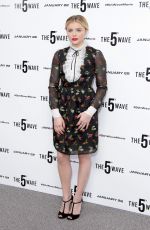 CHLOE MORETZ at The 5th Wave Photocall in London 01/21/2016